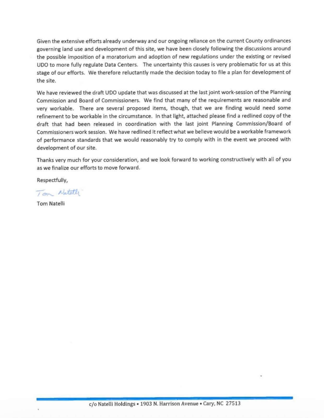 Natelli Letter - Page 2