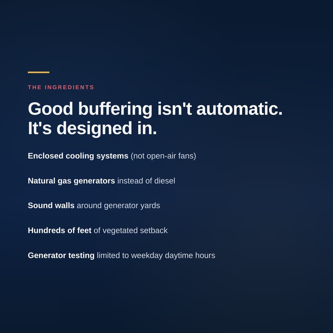 The Ingredients - What good noise buffering requires